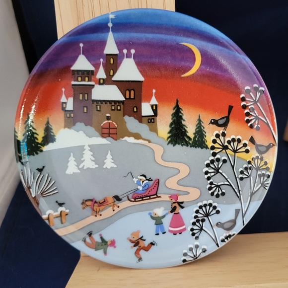 3-Vintage Landscape Reutter Porzellan W-Germany Small Plate Porcelain 3 1/2" - Picture 12 of 14